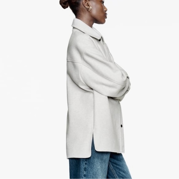 Zara Ecru Overshirt (Size 2-4) - Picture 2 of 3
